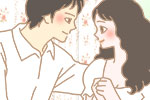 優しい男性が好きな女性のイラスト