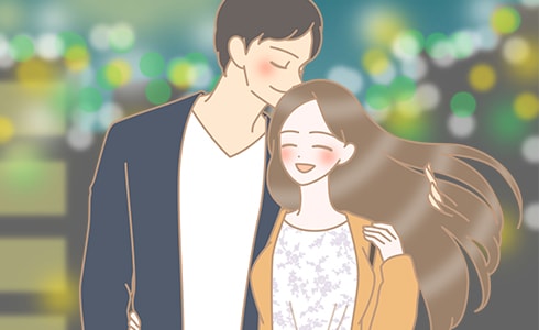 ラブホを出る二人